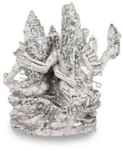 Silver Plated Resin Shiv Parivar Statue