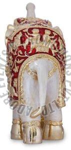 Gold Plated White Elephant Statue