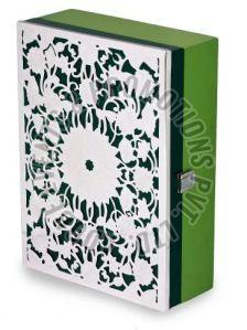 Silver Laser Cut Dry Fruits Box