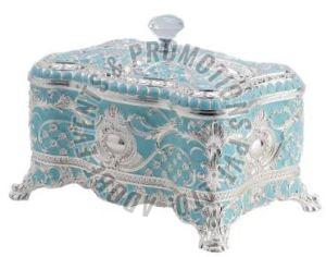 Rectangular Silver Jewellery Box