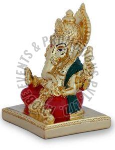 Gold Plated Ganesha Statue