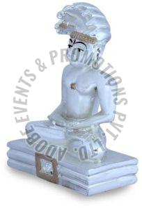 Silver Plated Lord Mahavira Statue