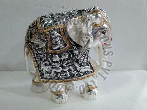 2 Inch Silver Plated Elephant Statue