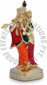 Color Coated Resin Radha Krishna Statue