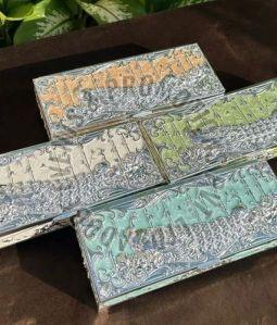 Silver Plated Enamel Rectangle Dry Fruit Box