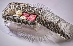 Rectangle Silver Plated Basket