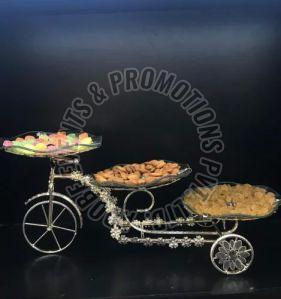 Silver Plated Cycle Serving Tray