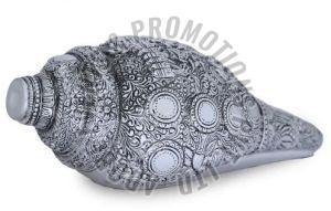Silver Plated Resin Shankh