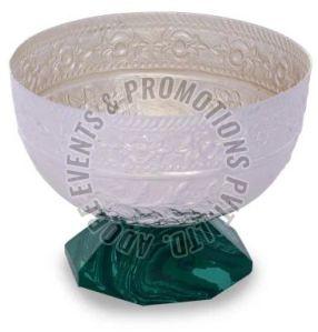 10 Inch Silver Plated Brass Bowl