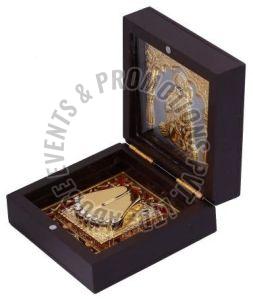 Gold Plated Wooden Hanuman Ji Charan Paduka