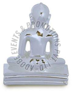 Silver Plated Resin Buddha Statue