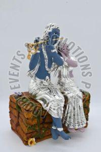 10 Inch Resin Radha Krishna Statue