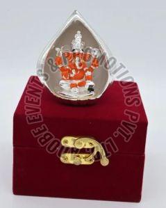3 Inch Silver Plated Ganesh Statue
