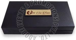 Rectangular Gold Plated Sai Baba Charan Paduka