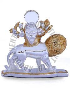 Gold Plated Resin Durga Mata Statue