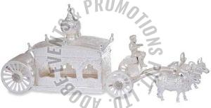 Silver Plated Chariot Dry Fruit Box