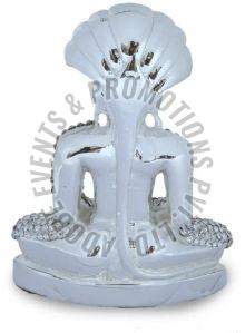 Decorative Silver Resin Buddha Statue