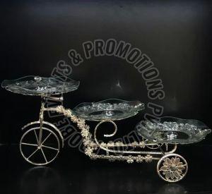 Silver Plated Cycle Serving Tray