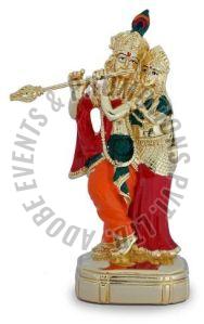Color Coated Resin Radha Krishna Statue