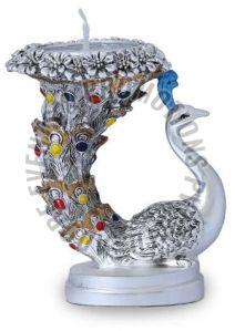 Decorative Resin Peacock Candle Holder