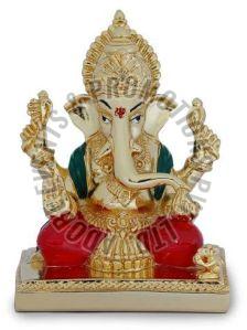 Gold Plated Ganesha Statue