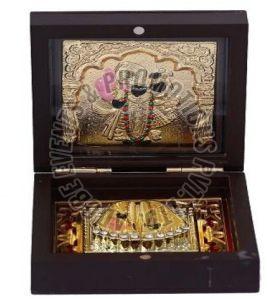 Gold Plated Krishna Charan Paduka