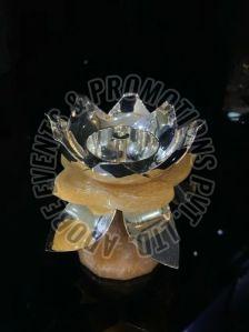 Louts Shape Silver Plated Diya