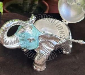 Silver Plated Elephant Shape Serving Bowl