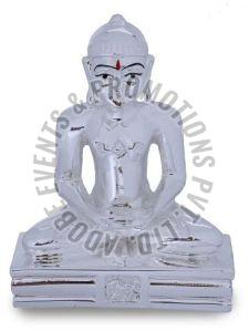 Silver Plated Resin Buddha Statue