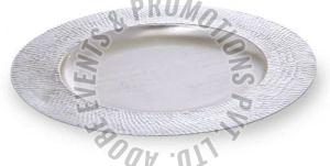 Round Silver Plated Serving Plate