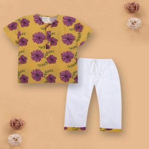 Boys Flower Print Night Suits