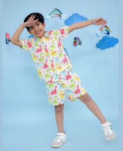 Boys Giraffe Print Co Ord Set