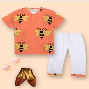 Boys Honey Bee Print Night Suits