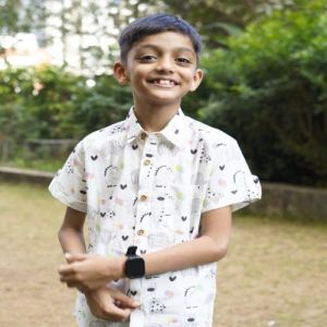 Boys Organic Cotton Dinosaur Print Shirts
