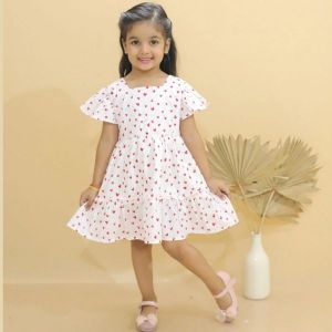 Girls Cotton Little Heart Frocks