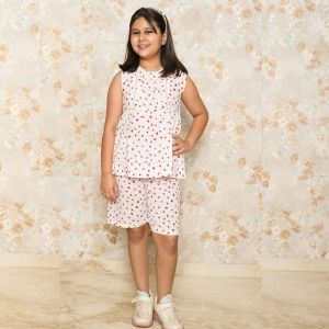 Girls Red Heart Co Ord Set