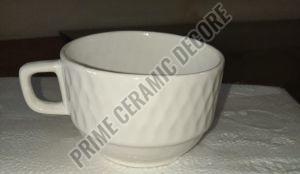 Brick Pattern Ceramic Tea Cup