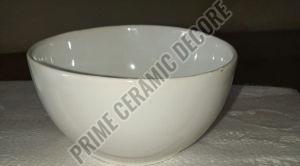 White Ceramic Medium Bowl