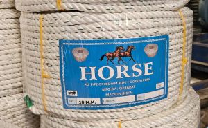 10mm White Resham Rope
