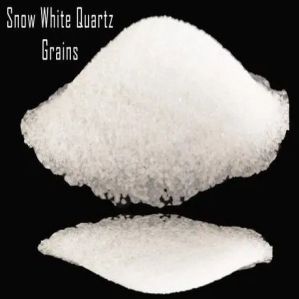 Snow White Quartz Grains