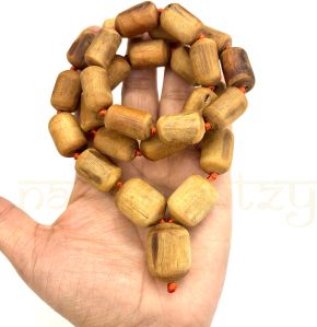 Big Original Tumble Tulsi Wood Neck-Beads Mala-Necklace