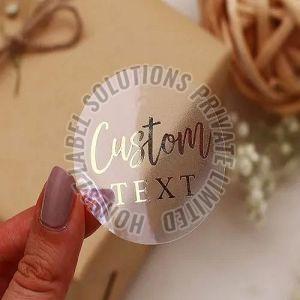 Polyester Transparent Stickers Label