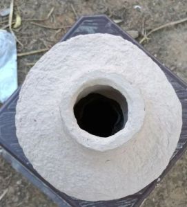 25 Inch Round Papier Mache Table Flower Vase