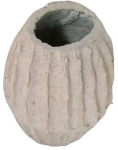 7 Inch Round Paper Mache Flower Vase