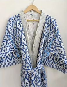 Kantha Quilted Handmade Cotton Maxi Dress