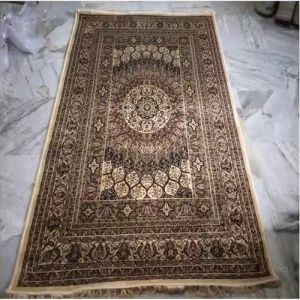 Design Embroidered Silk Rug