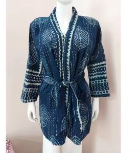Vintage Handmade Cotton Robe for Women