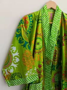 Luxury 100% Cotton Kimono Bathrobe