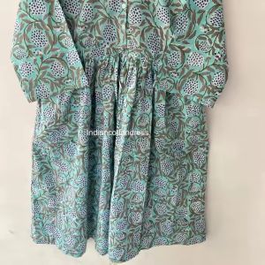 Bird Block Luxury Design Summer Ladies Cotton Dress