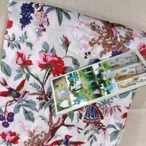 hand block printed cotton fabric